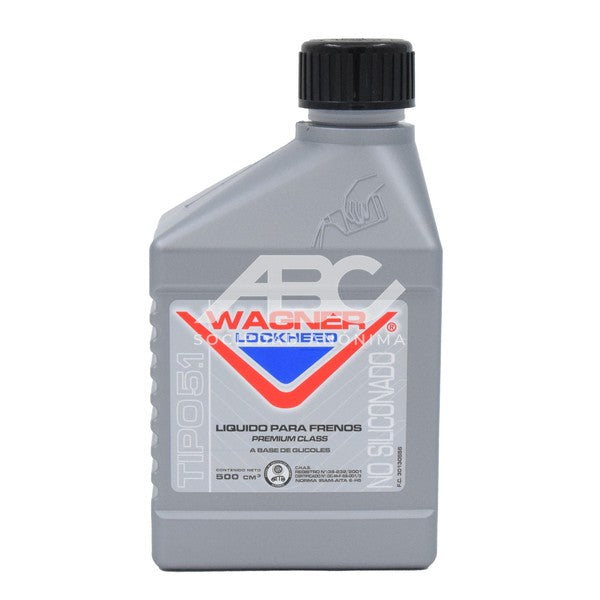 LIQUIDO DE FRENO TIPO 5 NO SILICONADO - DOT 5.1 - PREMIUM RACING - SEGÚN NORMA IRAM-AITA 6H5 WAGNER 130555