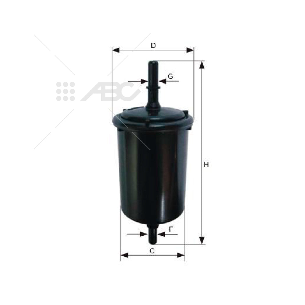 FILTRO COMBUSTIBLE LIVIANO TIPO UNIDAD SELLADA MANN WK 58/6