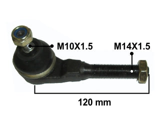 EXTREMOS DE DIRECCION LIVIANOS CITROEN C4 4 PUERTAS/C4 LOUNGE EXTREMO DE DIRECCION IZQUIERDO LARGO 115MM - PACK X2