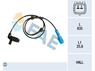 SENSORES DE ABS PEUGEOT 206 1.4 8V-1.6 16V-2.0 16V-2.0 HDI DELANTERO AMBOS LADOS - SENSOR HALL_