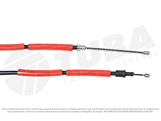 CABLES FRENO DE MANO LIVIANOS PEUGEOT 205 83/.. EXCEPTO GTI 130CV - FRENO TRASERO DERECHO A CAMPANA - LARGO 1430 MM_