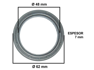 RETENES VARIOS VOLKSWAGEN BORA/GOLF/POLO/PASSAT/CADDY/POINTER RETEN SALIDA SEMIEJE IZQUIERDO 48.00X62.00X7.00 MM_