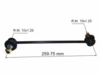 BIELETAS DE SUSPENSION CHEVROLET AVEO 08/.. DELANTERA LARGO 262MM - ROSCA 10X1.25_