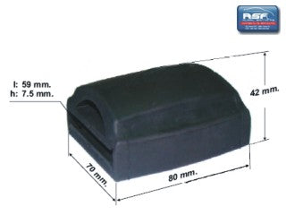BUJES DE SUSPENSION LIVIANOS MERCEDES BENZ SPRINTER TOPE REBOTE DE GOMA ELASTICO TRASERO 59X70X80 MM_