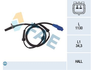 SENSORES DE ABS CITROEN C3 1.6 16V-1.4 HDI DELANTERO DERECHO/IZQUIERDO 1070 MM_