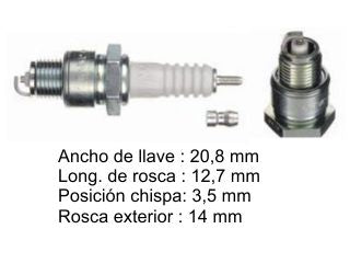 BUJIAS DE ENCENDIDO RENAULT 12/18/4/6 - PACK X10