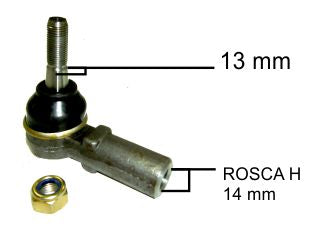 EXTREMOS DE DIRECCION LIVIANOS CHEVROLET CAPTIVA 10/.. LARGO 80MM - ROSCA HEMBRA 14X1.5 - PACK X2