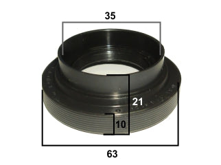 RETENES VARIOS TOYOTA COROLLA/ETIOS/YARIS CAJA MANUAL DE 6TA RETEN SALIDA SEMIEJE IZQUIERDO 35X63X10/21 MM_