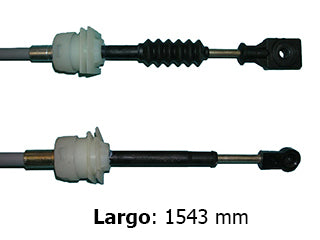 CABLES CAMBIOS - SELECTORA DE CAJA LIVIANOS FORD ECOSPORT 1.6-1.4 TDCI 4X2 03/09 INSERCION - CABLE CORTO - LARGO 1543 MM_