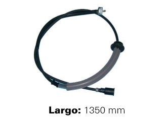 CABLES VELOCIMETRO LIVIANOS TOYOTA HILUX 4X2 88/01 CON ACOPLE PLASTICO Y TUERCA M22 - LARGO 1350 MM - FREMEC 1816_