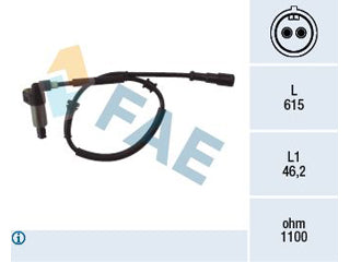 SENSORES DE ABS RENAULT MEGANE I 1.6 16V-2.0 16V-1.9 DTI TRASERO IZQUIERDO 560 MM_
