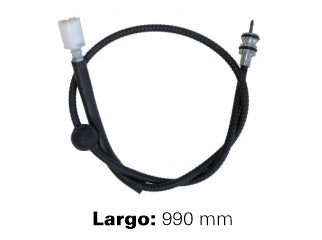 CABLES VELOCIMETRO LIVIANOS PEUGEOT 205 ../88/405 TU3 93/.. CON GUARDAPOLVO BULBO Y ACOPLE CORREDIZO - LARGO 990 MM - FREMEC 143
