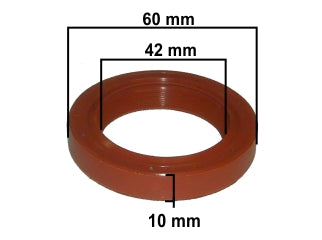 RETENES MOTOR LIVIANOS PEUGEOT 504/404 INDENOR XDP 4.88 RETEN DISTRIBUCION NBR/MVQ/ACM 42.00X60.00X10.00 MM LX-L - GIRO H_