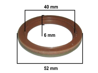 RETENES MOTOR LIVIANOS RENAULT LOGAN/SANDERO/KANGOO/CAPTUR/DUSTER / NISSAN NOTE/VERSA 1.6 16V H4M/HR16 CIGUENAL 40X52X7 MM_