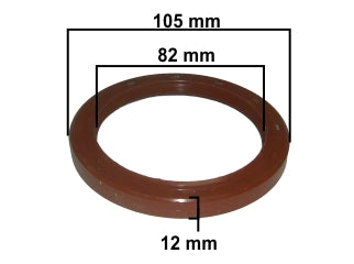 RETENES MOTOR LIVIANOS VOLKSWAGEN GOL/SAVEIRO / FORD ESCORT 1.6 CHT RETEN BANCADA TRASERO 82.00X105.00X12.00 MM - GIRO AH_