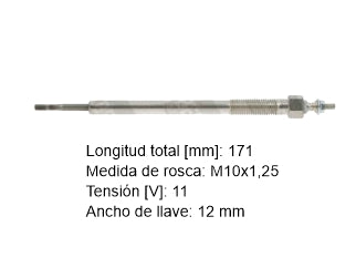 BUJIAS INCANDESCENTES MITSUBISHI L200 TRITON 3.2 DI-D 4M41 16/.. - PACK X4