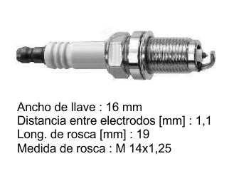 BUJIAS DE ENCENDIDO HONDA CITY 1.5 16V I-VTEC 09/../FIT 1.4 16V 09/13-1.5 16V 09/.. - PACK X10