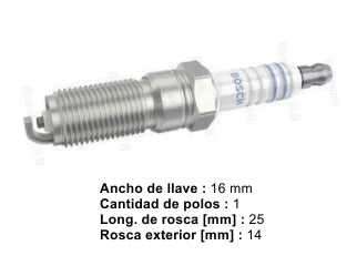 BUJIAS DE ENCENDIDO FORD COURIER/ECOSPORT/FIESTA/FOCUS/KA ZETEC ROCAM 1.0/1.6 8V - PACK X10