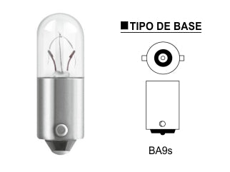 LAMPARAS DE LIVIANOS INCANDESCENTES LAMPARA POSICION DELANTERA Y TRASERA/INTERMINTENTE LATERAL - 12V 4W BA9S - PACK X10