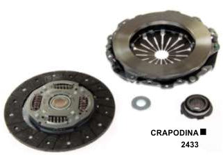 KIT DE EMBRAGUES LIVIANOS RENAULT SCENIC/KANGOO/MEGANE 1.9 DTI / DIAMETRO: 215 MM / 26 ESTRIAS CON CRAPODINA 2433_