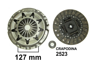 KIT DE EMBRAGUES LIVIANOS PEUGEOT 206/307 2.0 16V-2.0 HDI/308/408 2.0 16V DIAMETRO 230 MM-18 ESTRIAS-CRAPO 2523-EXPUESTA 6 MM_