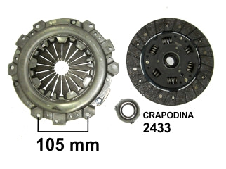 KIT DE EMBRAGUES LIVIANOS RENAULT CLIO/EXPRESS/KANGOO/MEGANE/TRAFIC MOTOR 1.9 F8Q DIAMETRO: 200 MM/26 ESTRIAS/CRAPODINA 2433_