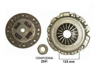 KIT DE EMBRAGUES LIVIANOS FORD ESCORT/ORION / VOLKSWAGEN POLO/POINTER/PASSAT/CADDY DIAMETRO: 215 MM/28 ESTRIAS/CRAPODINA 2241_