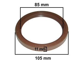 RETENES MOTOR LIVIANOS VOLKSWAGEN GOL/POLO/GACEL/SENDA/SAVEIRO/POINTER 1.6-1.8-2.0 AP-1.6 D BANCADA 85X105X12 MM - GIRO AH_