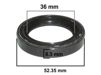 RETENES MOTOR LIVIANOS FORD FIESTA 88-95/KA/COURIER 91-.. 1.3 8V DISTRIBUCION 36.6X52.35X8.3MM_