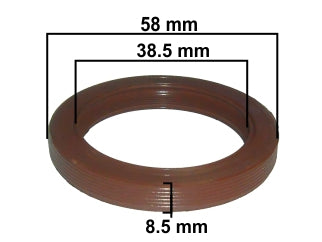 RETENES MOTOR LIVIANOS TOYOTA COROLLA TAPA DISTRIBUCION - CIGUENAL DELANTERO 38.5X58X8.5MM LX-H_