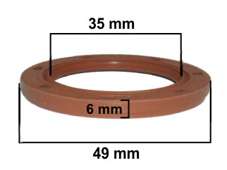 RETENES VARIOS NISSAN - TOYOTA - TAPA DIST. 35X49X6 LX-R