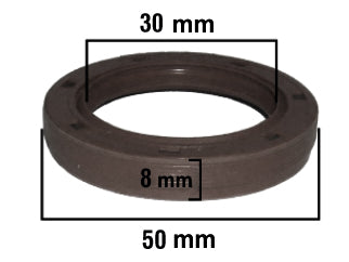 RETENES MOTOR LIVIANOS FORD FOCUS/MONDEO 1.8 TDCI DURATORQ RETEN DISTRIBUCION ACM/FPM 30.00X50.00X8.00 MM - LX-R-H_