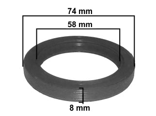 RETENES MOTOR LIVIANOS FORD RANGER / CHEVROLET S10/BLAZER / MERCEDES SPRINTER 2.5-2.8 MAXION HS DISTRIBUCION 57X74X8.3 MM_