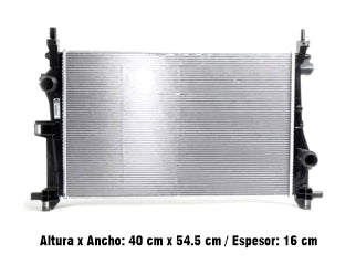 RADIADORES LIVIANOS FIAT ARGO/CRONOS 1.3-1.8 CON ACOPLE RAPIDO 545X400X16 MM_