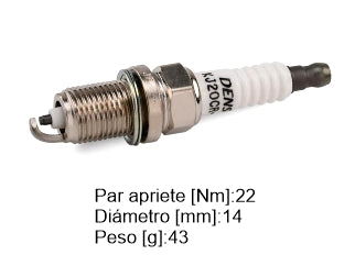 BUJIAS DE ENCENDIDO CHEVROLET CRUZE/COBALT/SPIN/TRACKER 1.8 16V / FIAT PALIO/GRAND SIENA/PUNTO/LINEA 1.6 16V-1.8 16V - PACK X4