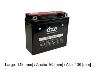 BATERIAS DE MOTOS 12N7A-3A / YB7LB - 12V - 7 AMPERES CCA: 100A_