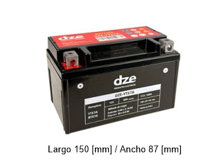 BATERIAS DE MOTOS YTX7A - 12V - 6 AMPERES CCA: 90A_