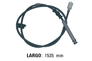 CABLES VELOCIMETRO LIVIANOS PEUGEOT BOXER / FIAT DUCATO 2.8 94/97 CAJA ML-CON GUARDAPOLVO-CON BULBO Y ACOPLE CORREDIZO..-L:1535