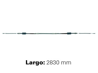 CABLES FRENO DE MANO LIVIANOS FORD TRANSIT 2.0-2.5 96/99 FRENO ENTRE RUEDAS SIN CHAPA SOPORTE - LARGO 2830 MM - FREMEC 3114_