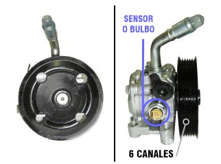 BOMBAS DE DIRECCION HIDRAULICA LIVIANOS FORD RANGER 2.5N 12/.. / C/POLEA / CON SENSOR O BULBO / OEM AB313A696BC_