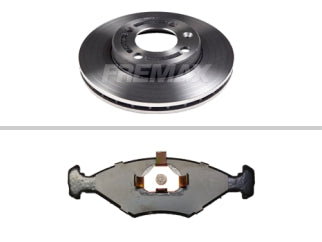 KIT DISCOS+PASTILLAS FRENOS VOLKSWAGEN GOL/POLO // 3975 X2 - 051_