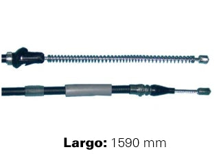 CABLES FRENO DE MANO LIVIANOS FORD F100 76/80 FRENO TRASERO DERECHO - LARGO 1590 MM_