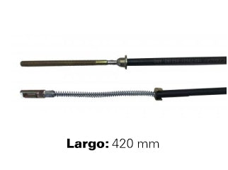 CABLES FRENO DE MANO LIVIANOS CITROEN 2CV/3CV/AMI 8 FRENO TRASERO DERECHO/IZQUIERDO - LARGO 420 MM_