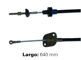 CABLES DE EMBRAGUE LIVIANOS FIAT UNO/DUNA/FIORINO 1.3 D 90/91 LARGO 640 MM_