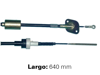 CABLES DE EMBRAGUE LIVIANOS FIAT UNO/DUNA BRASILEROS 1.7 D - CON CONTRAPESO - LARGO 640 MM - FREMEC 447_