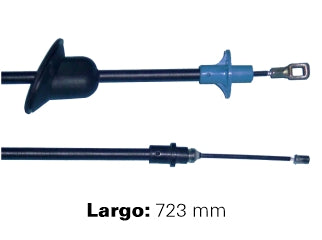 CABLES DE EMBRAGUE LIVIANOS CHEVROLET A10/A20/C10/C20/D10/D20/D40/SILVERADO 89/92 LARGO 723 MM_