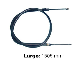 CABLES FRENO DE MANO LIVIANOS RENAULT CLIO 16V 91/97 CON ABS - FRENO TRASERO DERECHO/IZQUIERDO A DISCO - LARGO 1505 MM - FREMEC 64