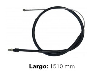 CABLES FRENO DE MANO LIVIANOS RENAULT EXPRESS DIESEL 91/.. FRENO TRASERO DERECHO/IZQUIERDO A CAMPANA - LARGO 1510 MM_