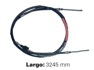 CABLES FRENO DE MANO LIVIANOS FORD ESCORT 94/96/ORION 90/92 / VOLKSWAGEN POINTER 92/96 FRENO ENTRE RUEDAS A DISCO - LARGO 3245 MM