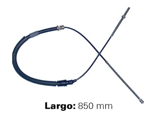 CABLES FRENO DE MANO LIVIANOS PEUGEOT 405 1.6 - 1.9 - 1.8 TD - 1.9 D EXCEPTO 4X4 - FRENO TRASERO IZQUIERDO A CAMPANA - LARGO 8